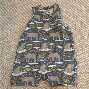 Elephant Print Kids One Piece